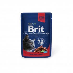 Пауч за котка Brit Premium Beef Stew & Peas 100гр.